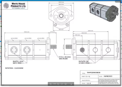 6669649 — Pompe de charge Bobcat